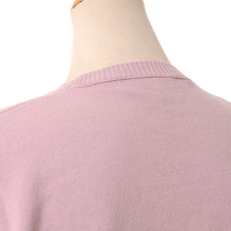 ロシャス ROCHAS 花モチーフ長袖セーター ウールカシミア ピンク