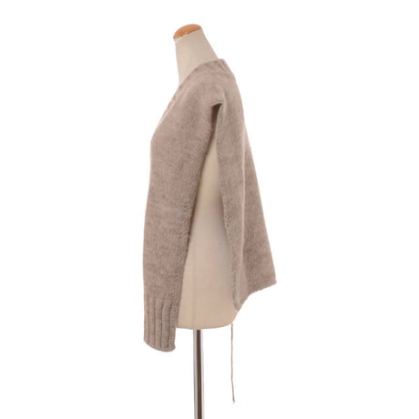 メゾン マルジェラ Maison Margiela Vネックニットタバード アルパカコットンなど ピスタチオ