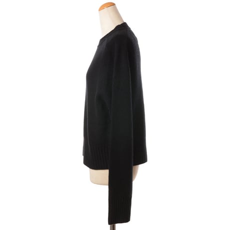エクストリームカシミヤ extreme cashmere x 丸襟長袖セーター カシミア ブラック