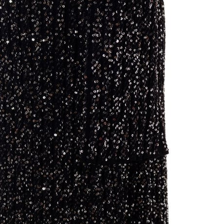 ミッソーニ Missoni Vネックロングカーディガン ストレッチニット ブラックスパンコール