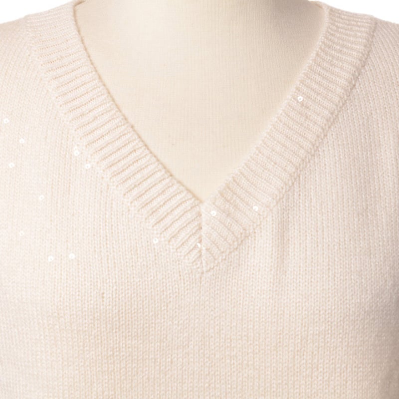 ブルネロクチネリ　 Vネック ニット セーター 長袖 BRUNELLO CUCINELLI - ブルネロクチネリ カシミヤ100％ ニット V