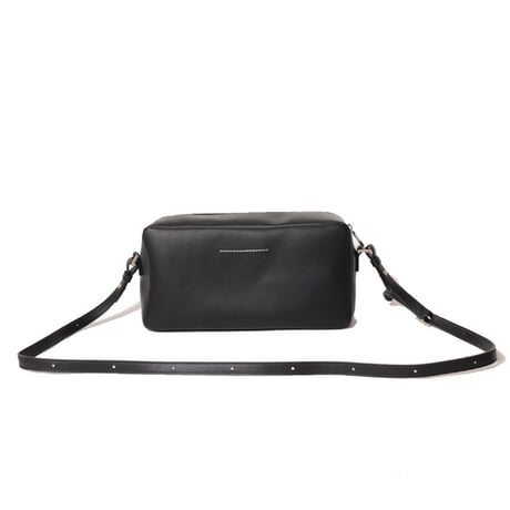 エムエムシックス メゾンマルジェラ MM6 MAISON MARGIELA ニューメリッククロスボディバッグ カーフスキン ブラック