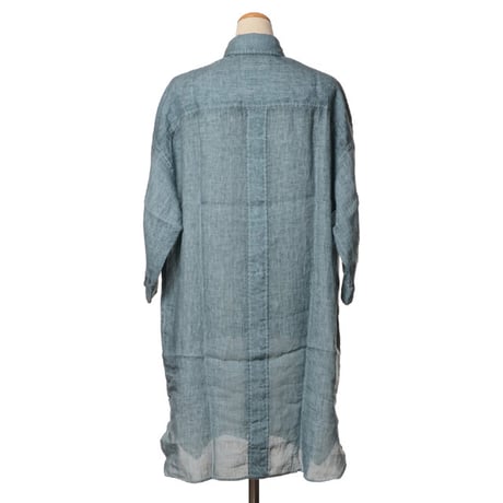 インポートブランド import brand プルマナック PLOUMANAC'H ロングブラウス リネン マリンブルー