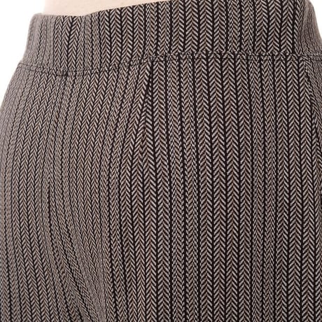 ロゼッタゲッティ ROSETTA GETTY ウエストゴムストレートパンツ ジャージー 杉綾ブラウン