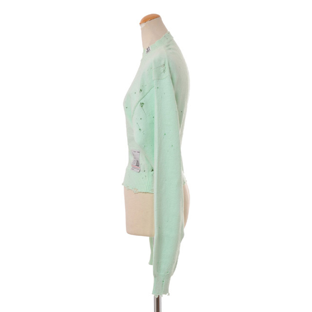 ミハラヤスヒロ MIHARAYASUHIRO 穴開きセーター コットン ミント