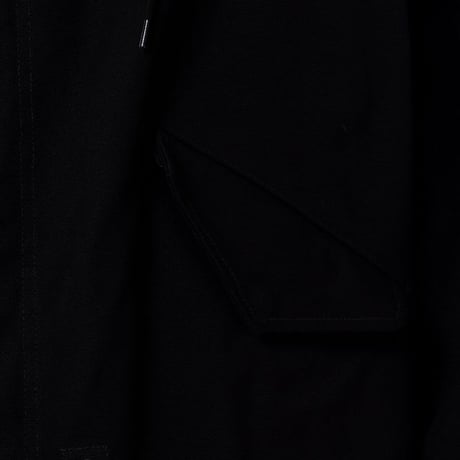 ラフシモンズ RAF SIMONS オーバーサイズドプリンテッドパーカー コットン ブラック