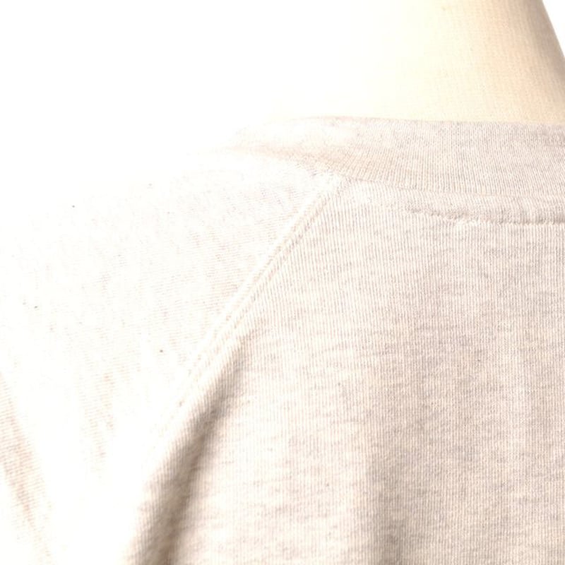 バリー BARRIE ロゴパッチ付きトレーナー コットン部分カシミア グレー
