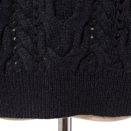 ブルネロクチネリ Brunello Cucinelli オペラニット ウールカシミアシルク チャコールグレー