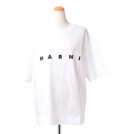 マルニ Marni ロゴプリントTシャツ コットンジャージー ホワイト