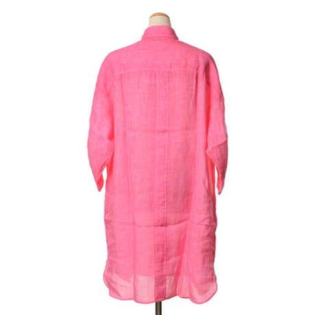 インポートブランド import brand プルマナック PLOUMANAC'H ロングブラウス リネン ショッキングピンク