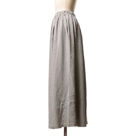 extreme cashmere x エクストリームカシミヤ リラックスロングスカート コットンカシミヤ グレー レディース 正規取扱