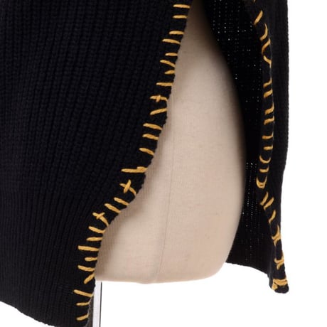 マルニ Marni カットオフＶネックカーディガン ウール ブラック