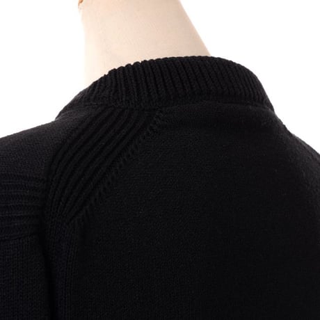 プロエンザスクーラー Proenza Schouler ショート丈セーター コットンリネン ブラック