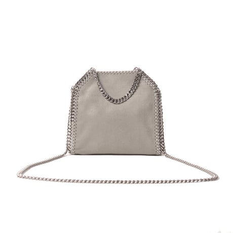 ステラマッカートニー stella mccartney ファラベラタイニートートバッグ シャギーディア ライトグレー