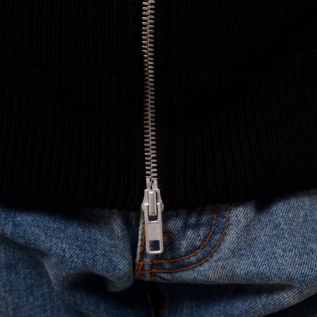 メゾン マルジェラ Maison Margiela ジップアップカーディガン ニット ブラック