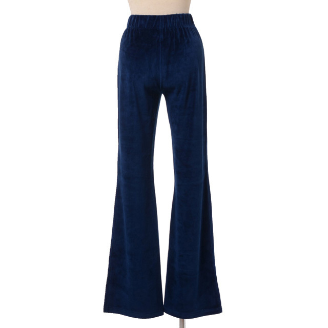 新品 ソニアリキエル ストレッチパンツ ソニアリキエル SONIA RYKIEL パンツ ベロア ブルー | YOKOAUNTY