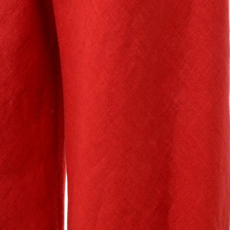 スタジオヨコ Studio yoCo ウエストゴムパンツ リネン レッド