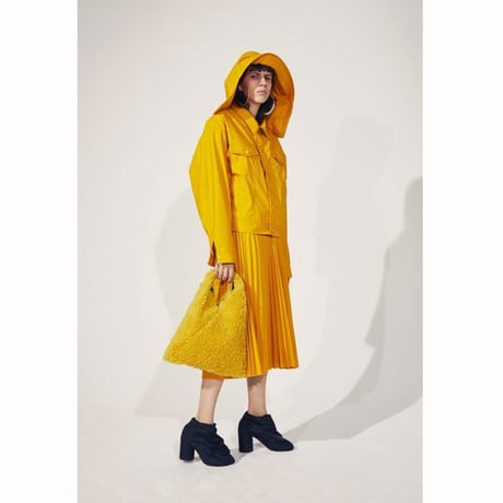 エムエムシックス メゾンマルジェラ MM6 MAISON MARGIELA フーデッドスポーツジャケット テクニカルファブリック イエロー