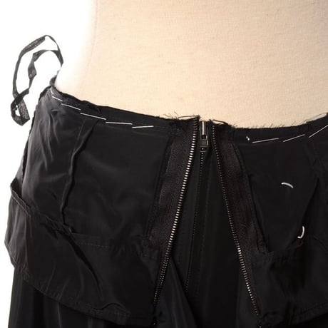 メゾン マルジェラ Maison Margiela 変形スカート ポリタフタ ブラック 正規取扱