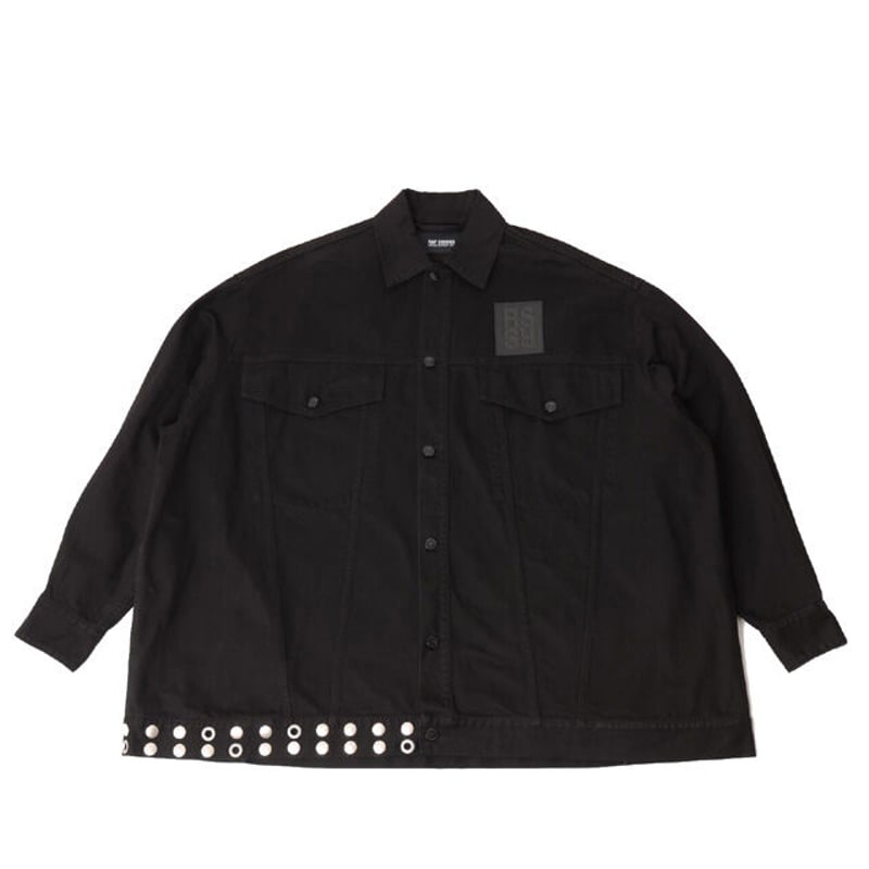 ラフシモンズ RAF SIMONS Big fit jacket with leather f