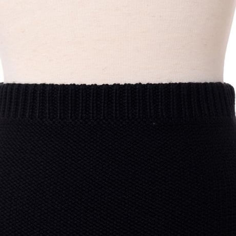 ラフシモンズ RAF SIMONS ロングニットジャガード織スカート ブラックピンク