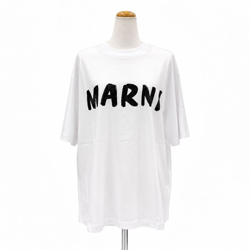マルニ Marni MARNIロゴ半袖Tシャツ コットン ホワイト | YOKOAUNTY