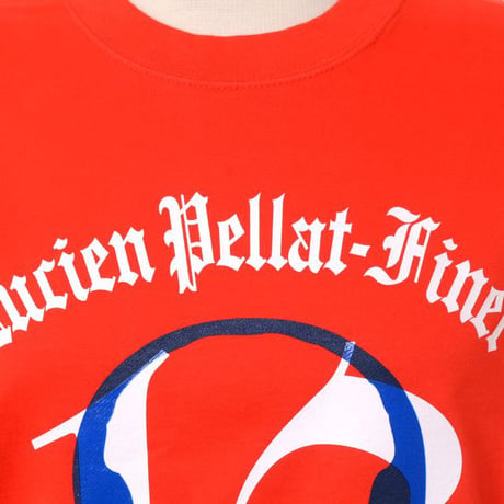 ルシアンペラフィネ Lucien Pellat Finet スカル半袖Tシャツ コットンジャージー レッド