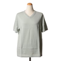 エクストリームカシミヤ extreme cashmere x cleanVネック半袖カットソー コットンカシミヤ グラス