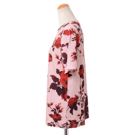 アーデム ERDEM 半袖カットソー コットンジャージー ピンクレッド