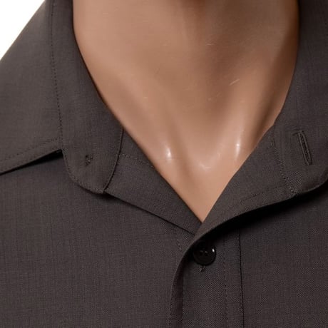 エムエムシックス メゾンマルジェラ MM6 MAISON MARGIELA シャツ ウール ダークブラウン