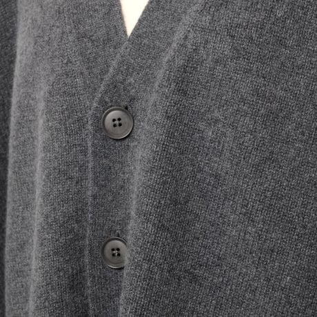 エクストリームカシミヤ extreme cashmere x Ｖネックカーディガン カシミア グレー