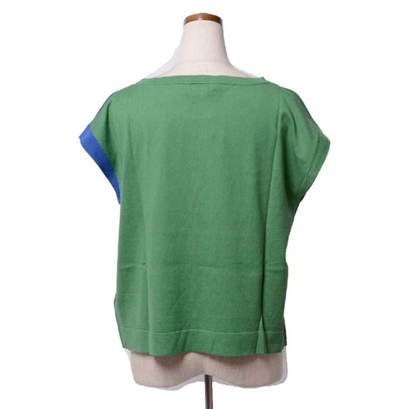 カトリーヌアンドレ catherine andre 半袖花モチーフセーター コットン