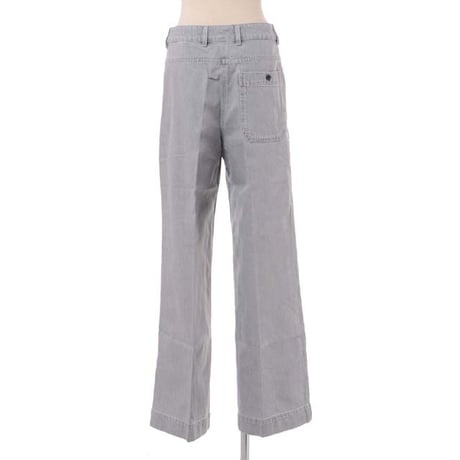 ルメール LEMAIRE ワイドジーンズ コットン パールグレー