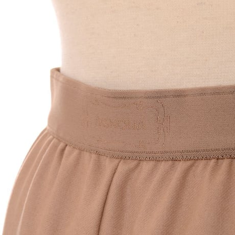 アニオナ AGNONA タック入りパンツ カシミヤウール キャメル