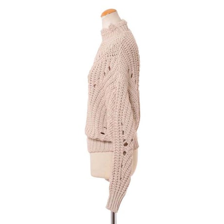 イザベルマラン ISABEL MARANT ローゲージ編みニット コットンポリエステル ベージュ