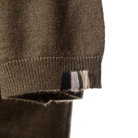 エクストリームカシミヤ extreme cashmere x noor半袖セーター ウールカシミヤ アーミー