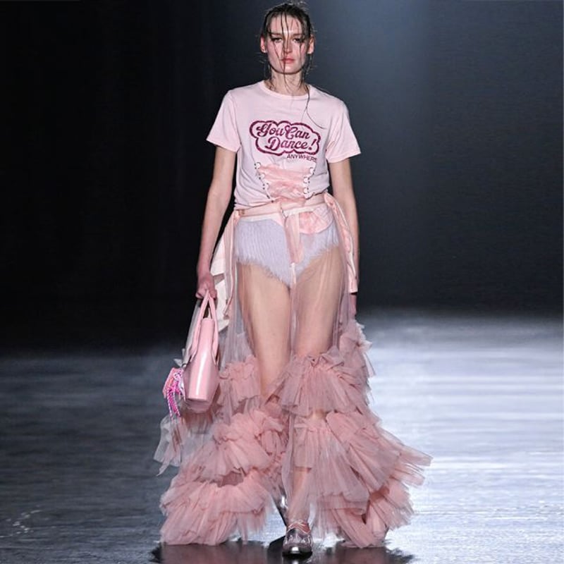 チカ キサダ chika kisada YouCanDanceTシャツ コットン ピンク |