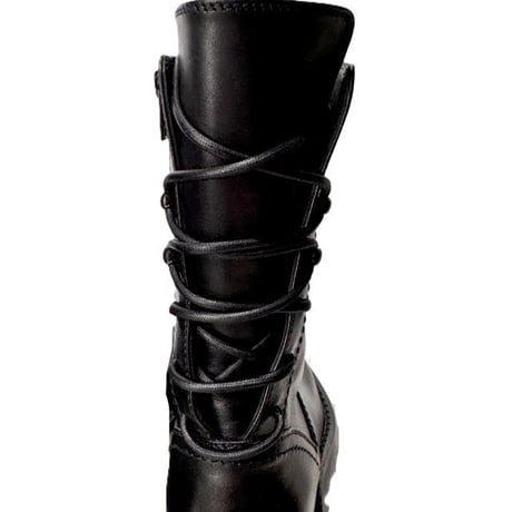 アンドゥムルメステール ann demeulemeester 後ろレースアップブーツ レディース レザー ブラック 正規取扱