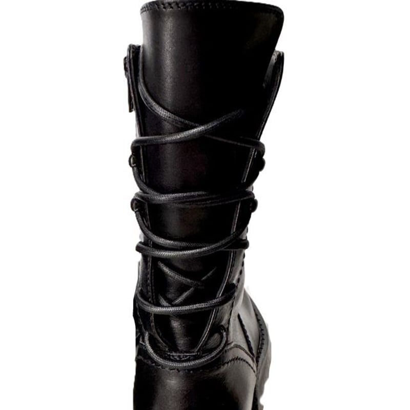 本人期 アンドゥムルメステール Ann Demeulemeester ブーツ アンドゥムルメステール ann demeulemeester 後ろレースアップブーツ