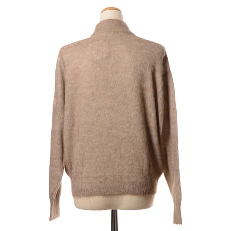 ブルネロクチネリ Brunello Cucinelli ショート丈ハイネックセーター モヘアなど キャメル