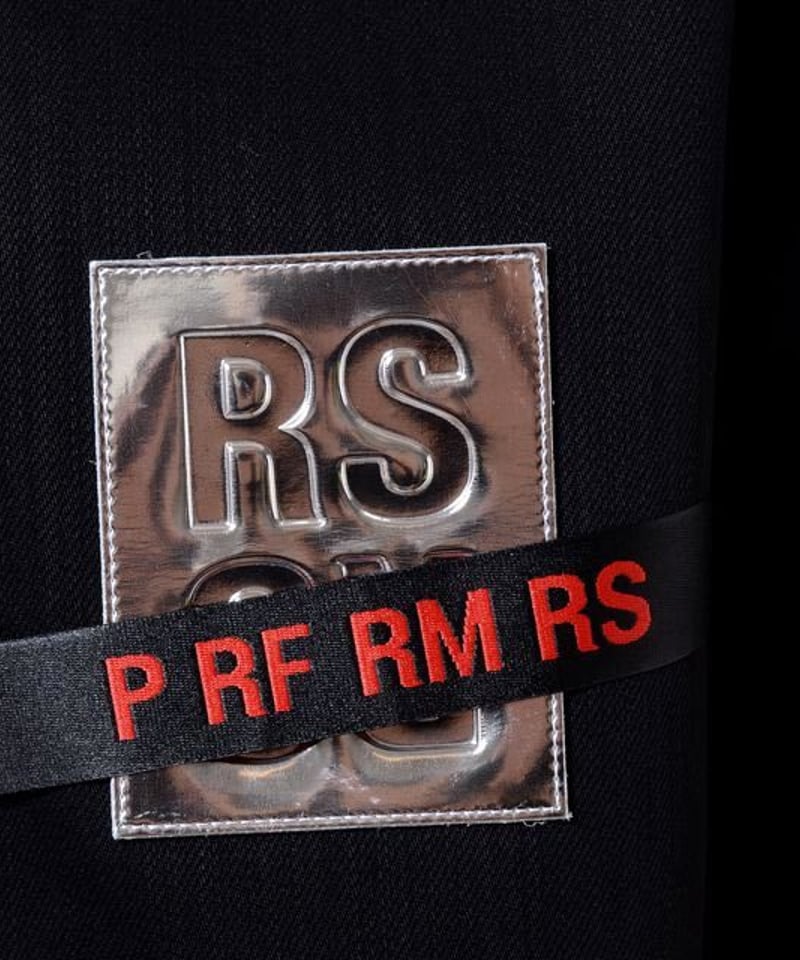 RAF SIMONS RSロゴ オーバーサイズブラックデニムジャケット RAF SIMONS RSロゴ オーバーサイズブラックデニムジャケット