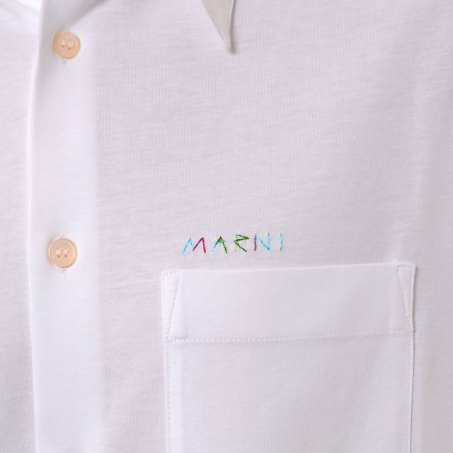 マルニ Marni シャツ オーガニックコットン ホワイト | YOKOAUNTY