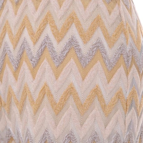 ミッソーニ Missoni 織柄パンツ コットンニット ベージュイエロー