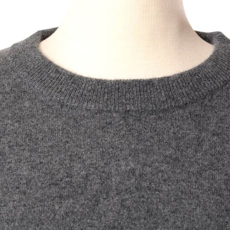 エクストリームカシミヤ extreme cashmere x 丸襟長袖セーター カシミア グレー