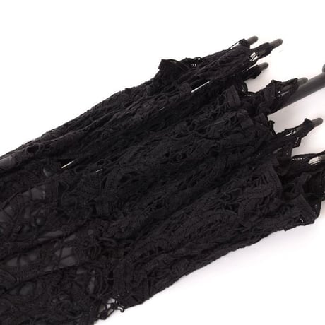 ギドゥジャン Guy de jean レース日傘 コットンポリエステルなど ブラック