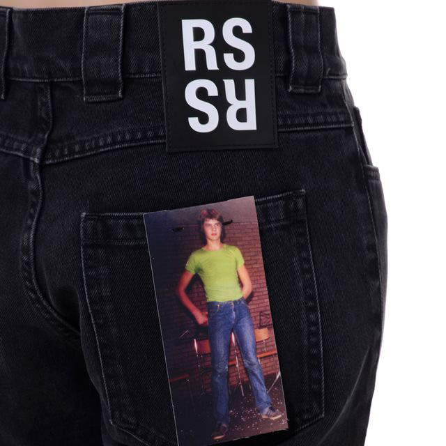 ラフシモンズ RAF SIMONS フレアーデニムワークウェアパンツ コットン 