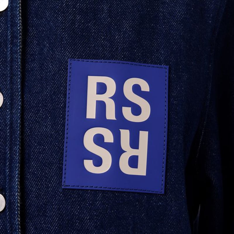 ラフシモンズ RAF SIMONS パッチ付きシャツ コットン デニム | YOKOAUNTY