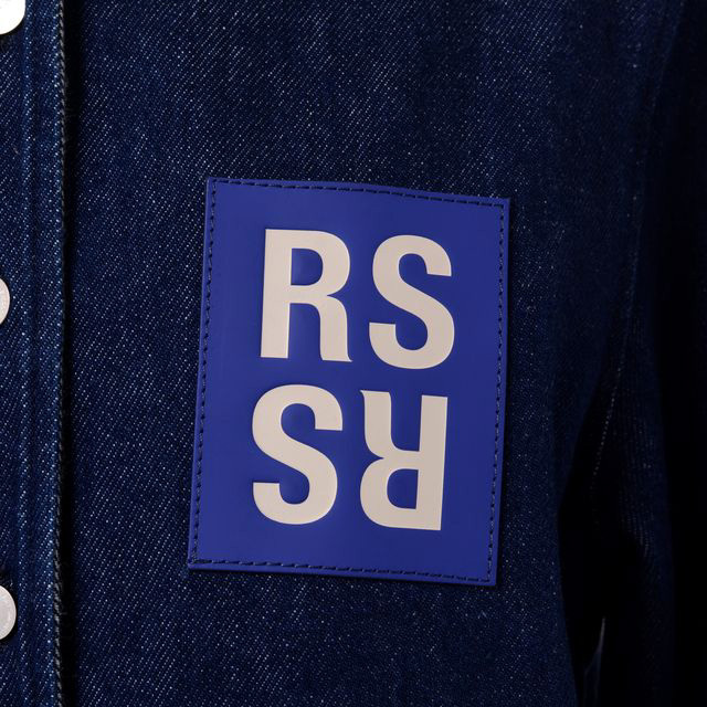 ラフシモンズ RAF SIMONS パッチ付きシャツ コットン デニム | YOKOAUNTY