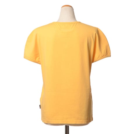 エムエムシックス メゾンマルジェラ MM6 MAISON MARGIELA ヴィンテージジャージーロゴTシャツ コットン イエロー 正規取扱