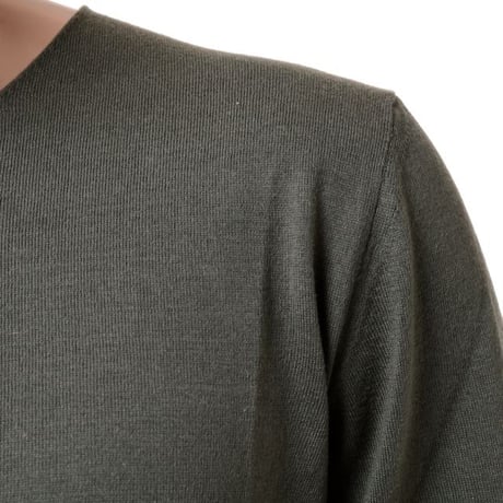 ロベルトコリーナ Roberto Collina セーター コットンカシミヤ カーキ